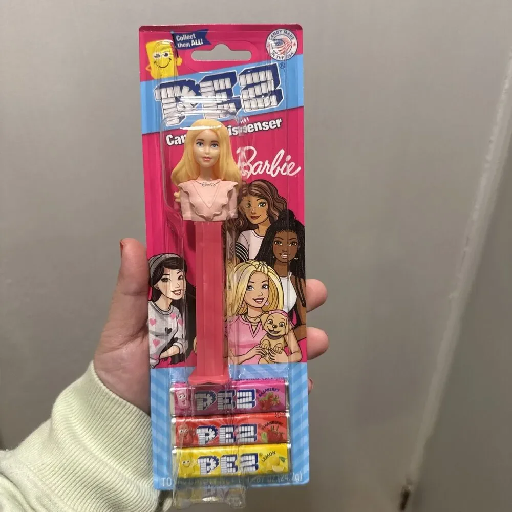 BARBIE Pez Dispensers‎ 2024 Lot Of 4 Blond/Black/brunet/purple Hair Barbie